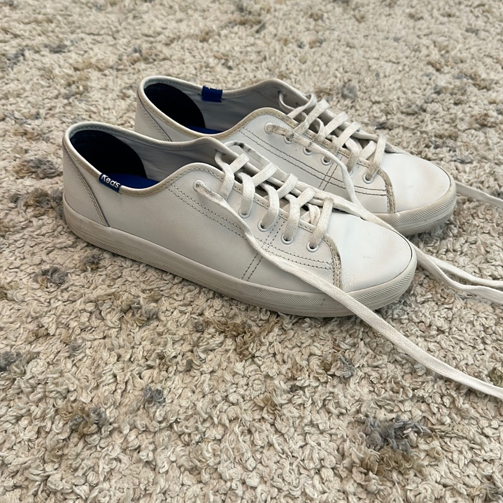 White leather Keds